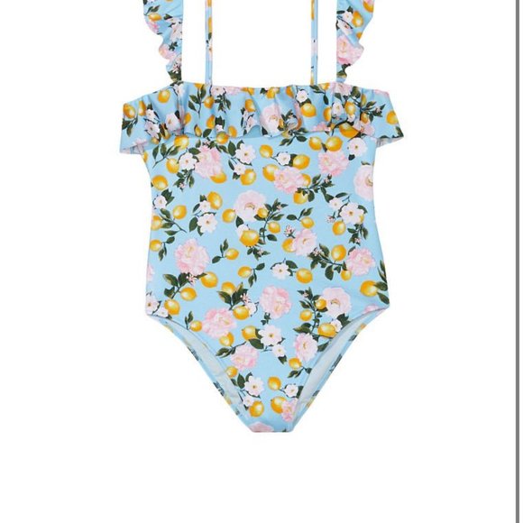 Floral Ruffle One-Piece Swimsuit - Picture 2 of 3